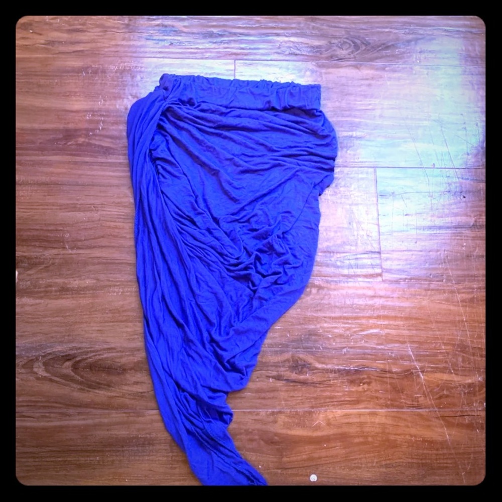 Purple Small Slit Skirt
